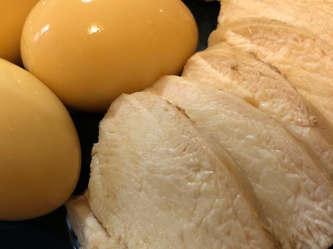 鶏むねチャーシュー&味付け卵